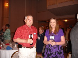 May 15 Dinner L-R: City Councilor Larry Smith (Chapter member), Diane McWithey, Ex Dir SHARE 
