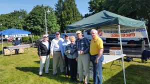 Memorial Day 2016 at Ft Vancouver Barracks. L-R. Dan Sockle, Rodney Williams, Dave Casteel, Evelyn and Jim Brady, John Donnelly